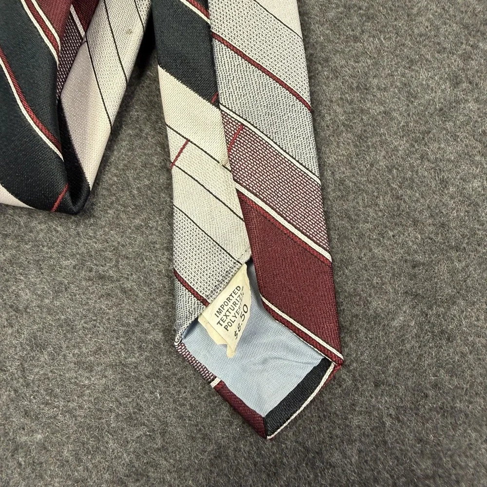 Vintage 70's Damon Country Club Plaid Striped Men's Tie Indins Exclusive